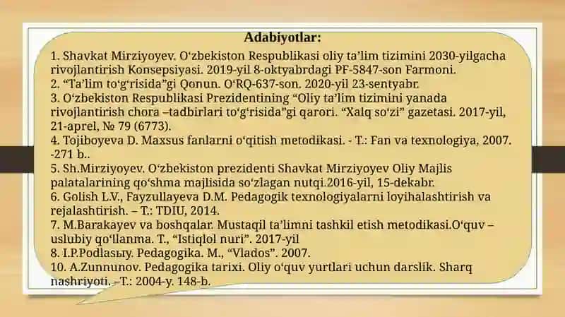 Taʻlim oluvchilarning mustaqil faoliyatini tashkil etishda texnologik yondashuv 3