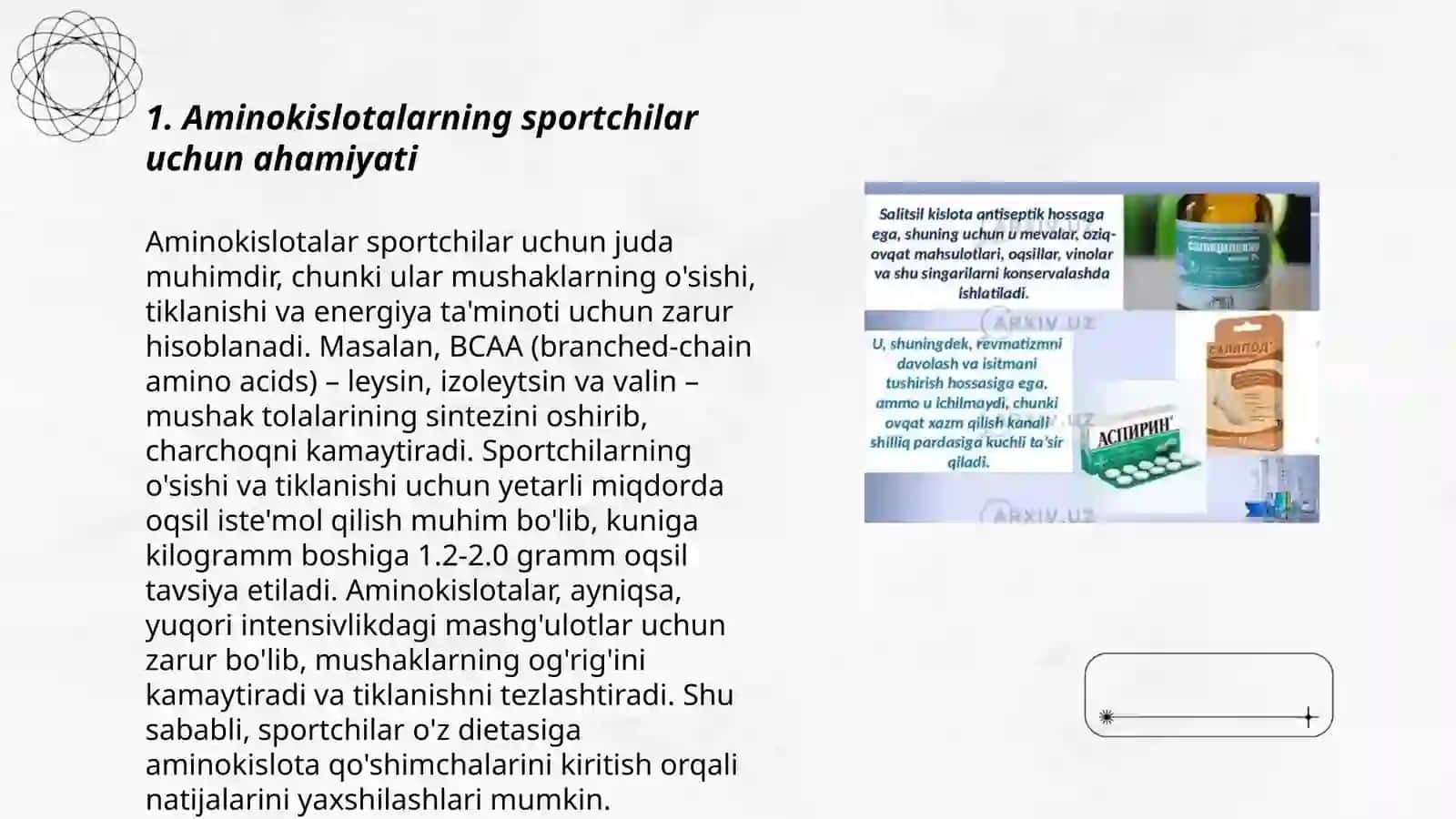 Aminokislotalarning sportchilar uchun ahamiyati 3