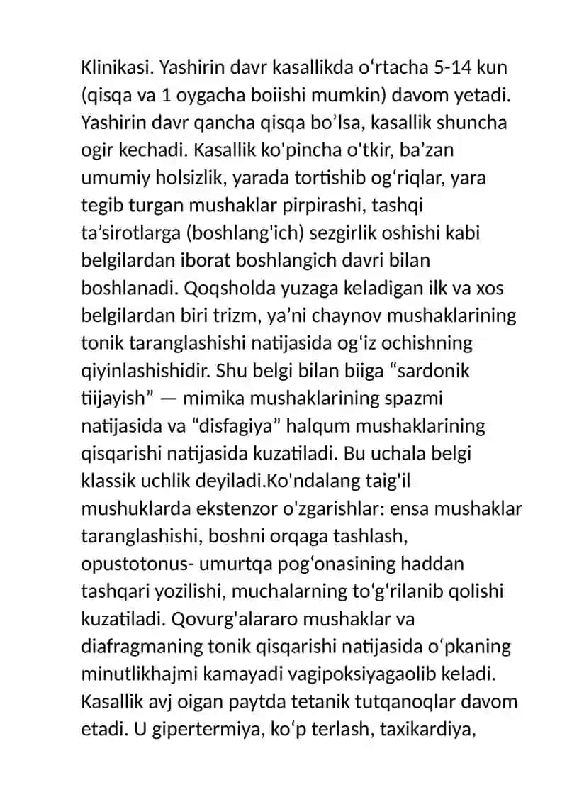 Qoqshol (Tetanus) 3