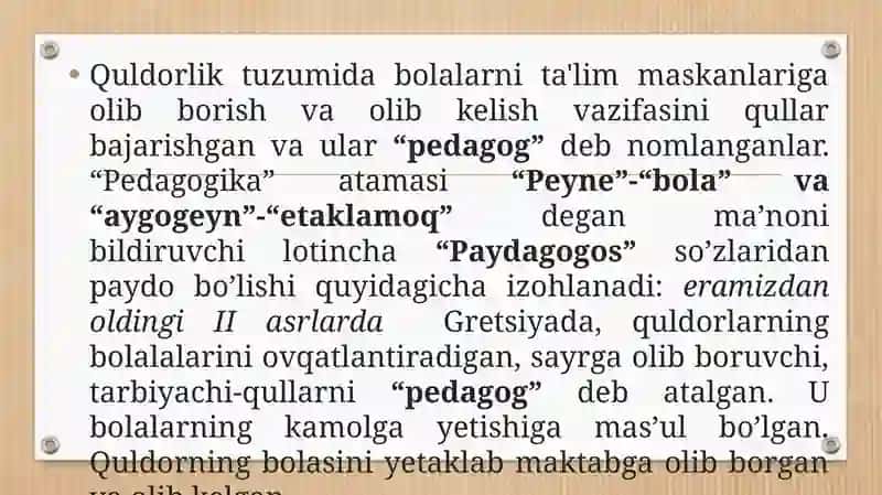 PEDAGOIK PSIXOLOGIYANING YUZAGA KELISH TARIXI 3