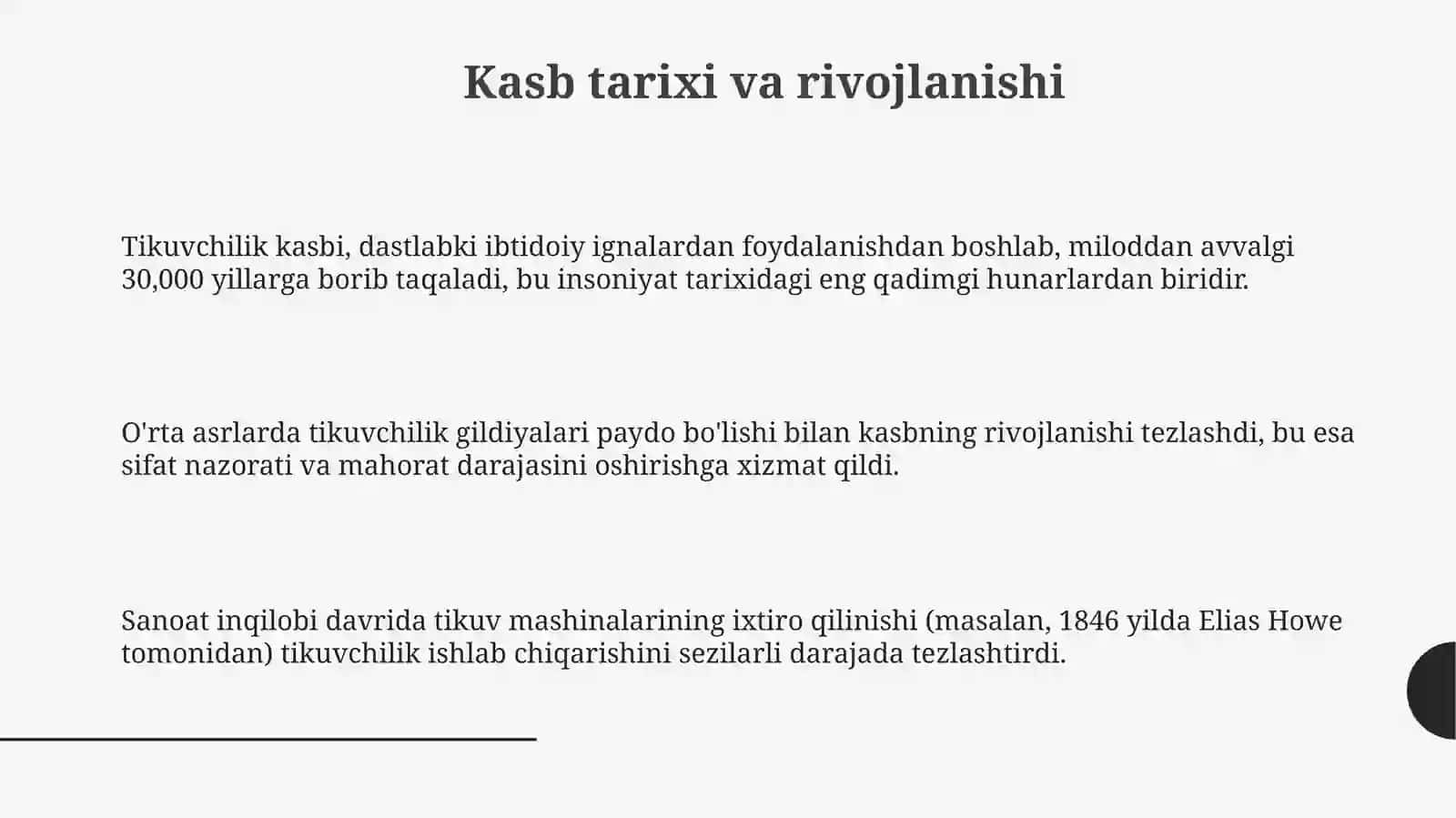 Tikuvchilik kasbi 3
