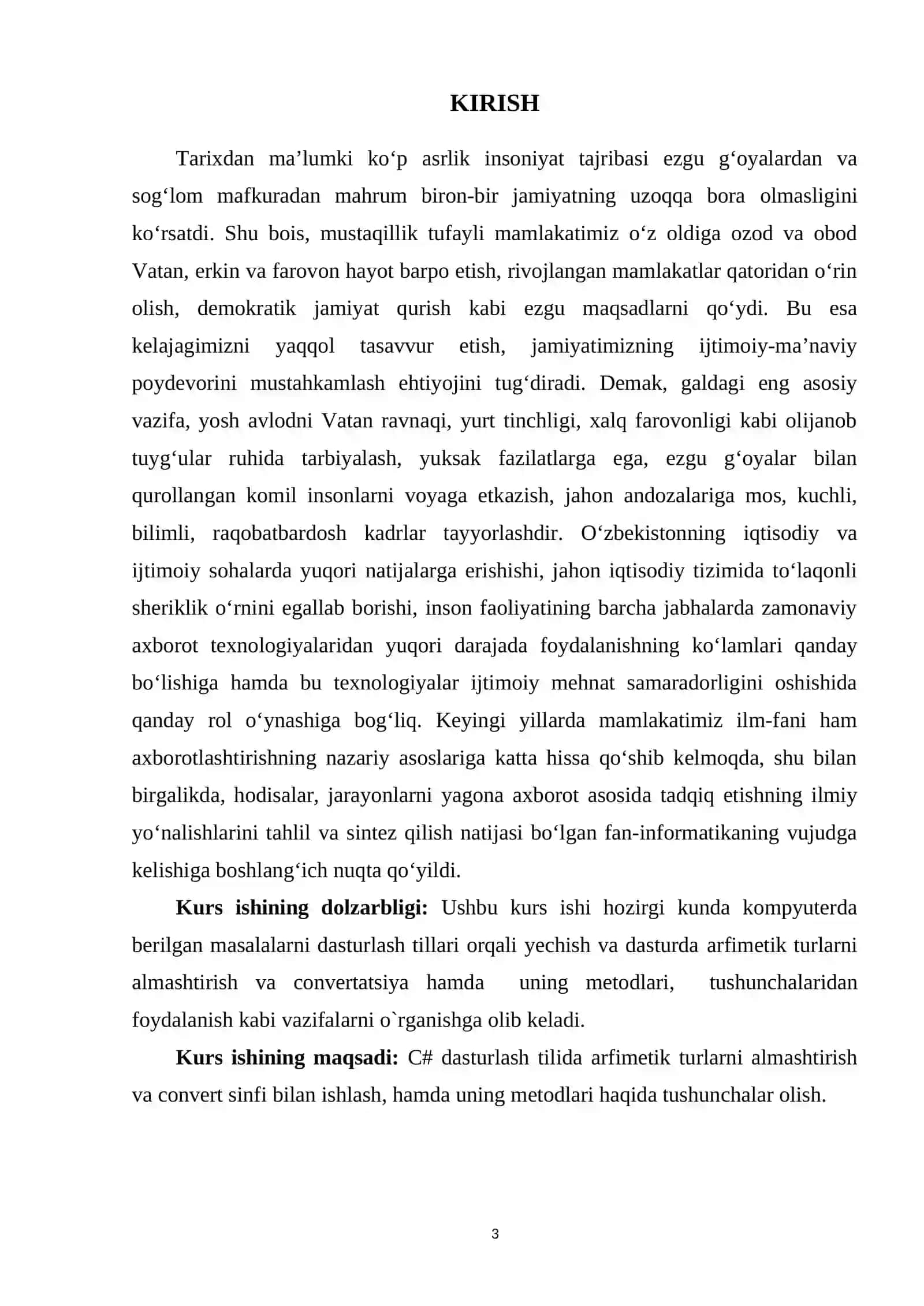 C# DASTURLASH ASOSLARIDA ARIFMETIK AMALLAR 3
