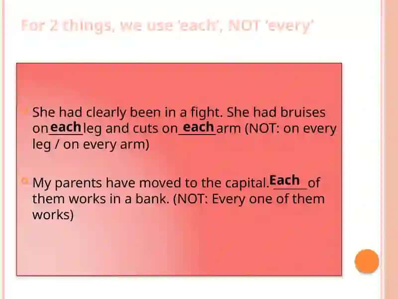 Each vs. Every 3