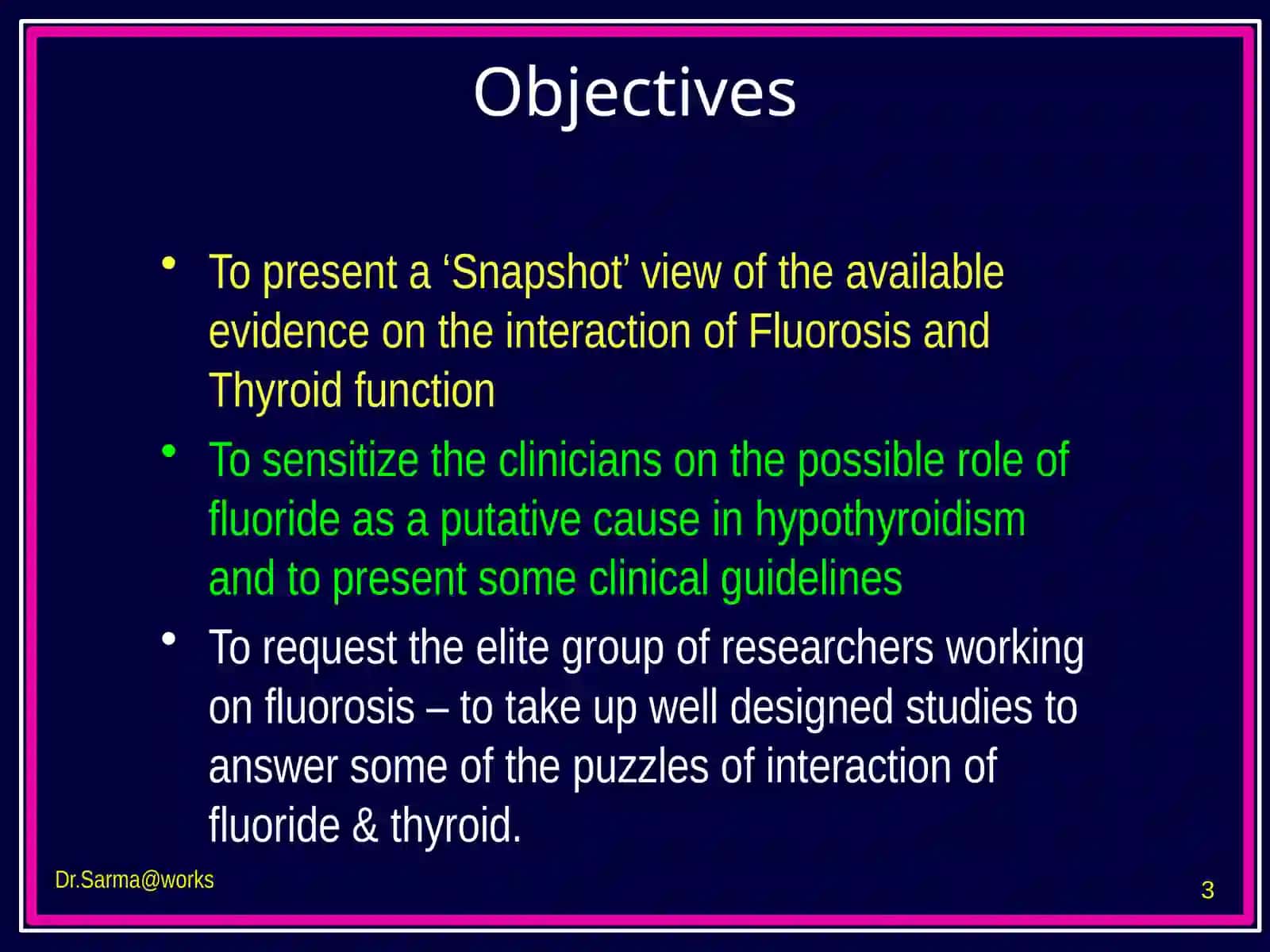 Fluorosis AND THYROID 3