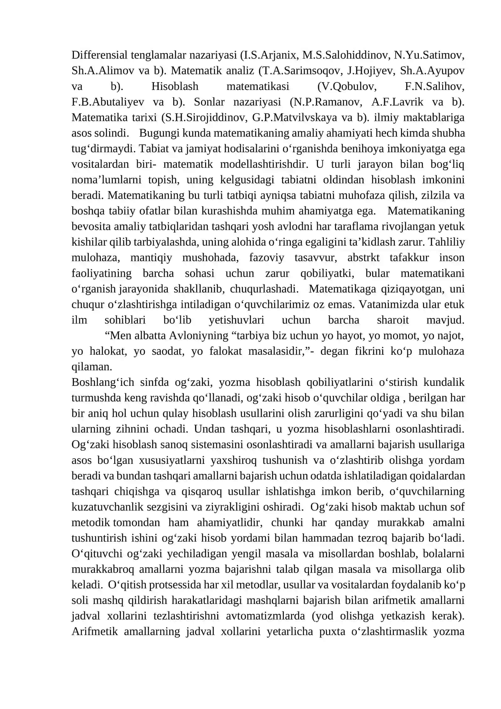 O’quvchilarni og’zaki va yozma hisoblashlar bilan tanishtirish 3