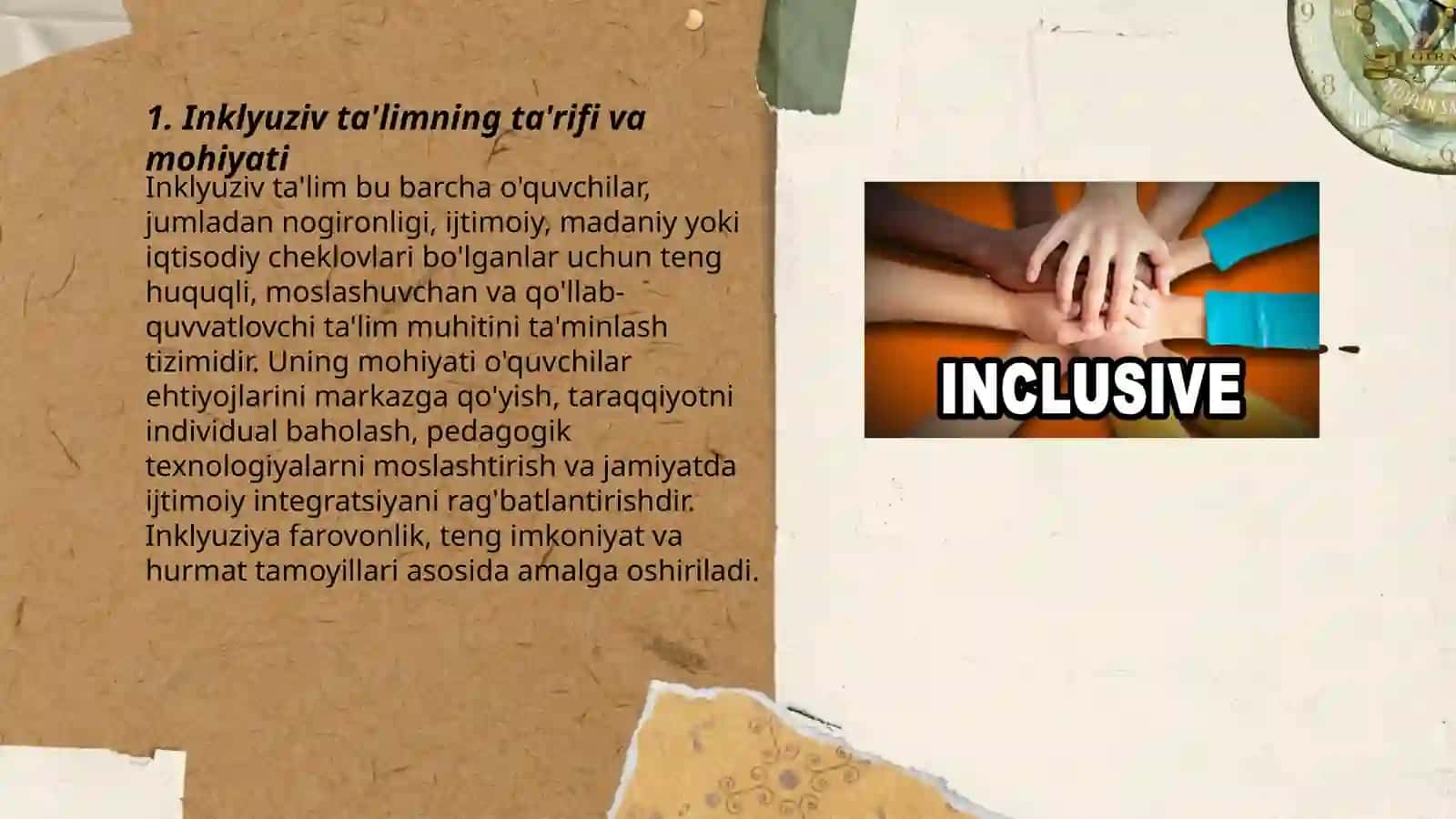 Inklyuziv ta'limning mohiyati, maqsad va vazifalari 3