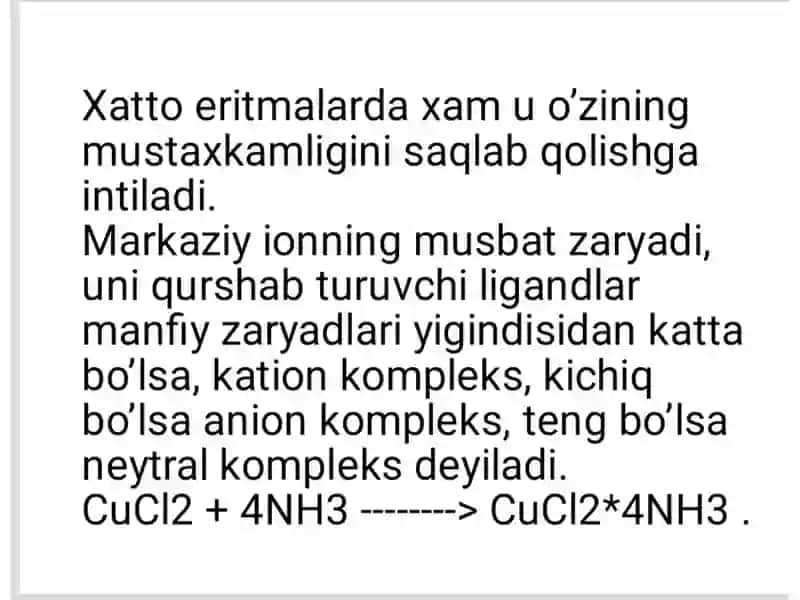 Kompleks birikmalar 3