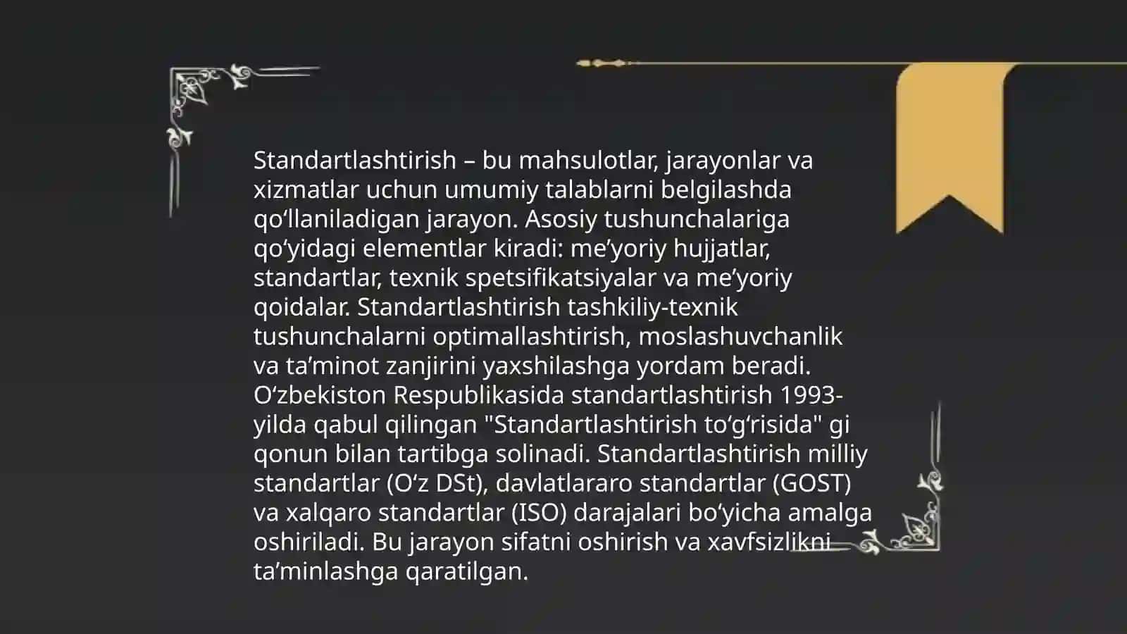 Standartlarni toifalari va turlari 3