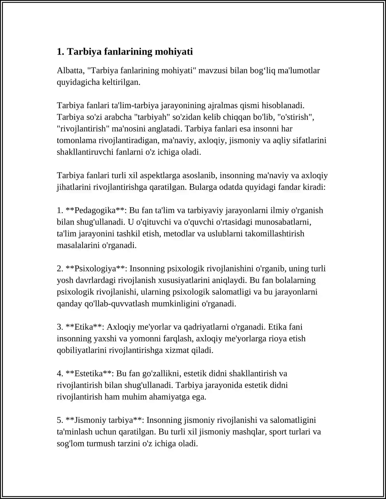 TARBIYA FANLARI DARSLIKLARI VA ULARGA QO‘YILADIGAN ZAMONAVIY TALABLAR 3
