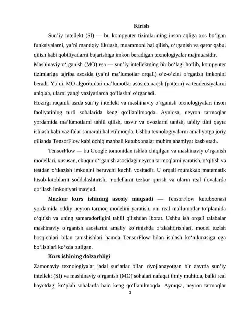 TensorFlow haqida umumiy ma’lumot 3