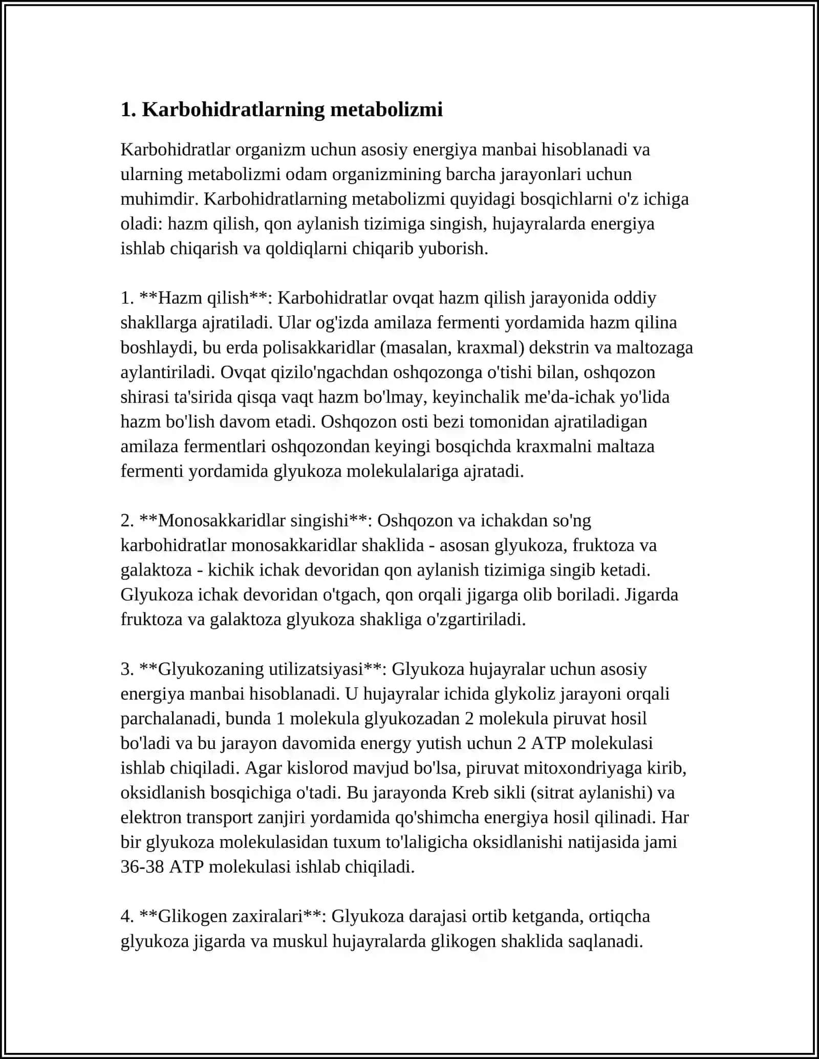 METABOLIZM JARAYONIDA ENERGIYA HOSIL BO'LISHI 3