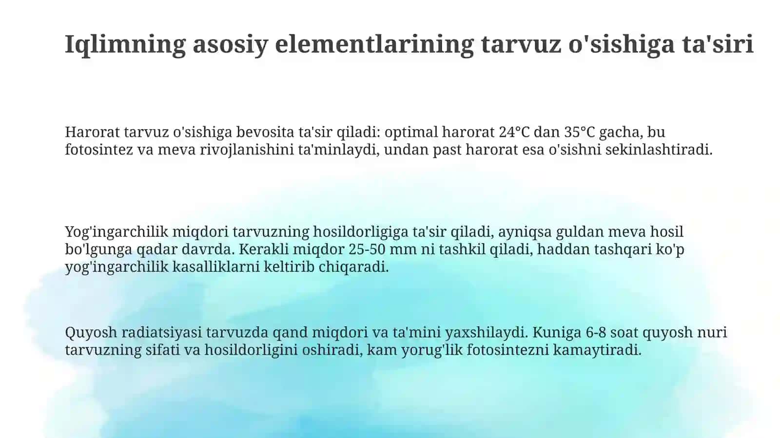 Sabzavotlar biologiyasi 3