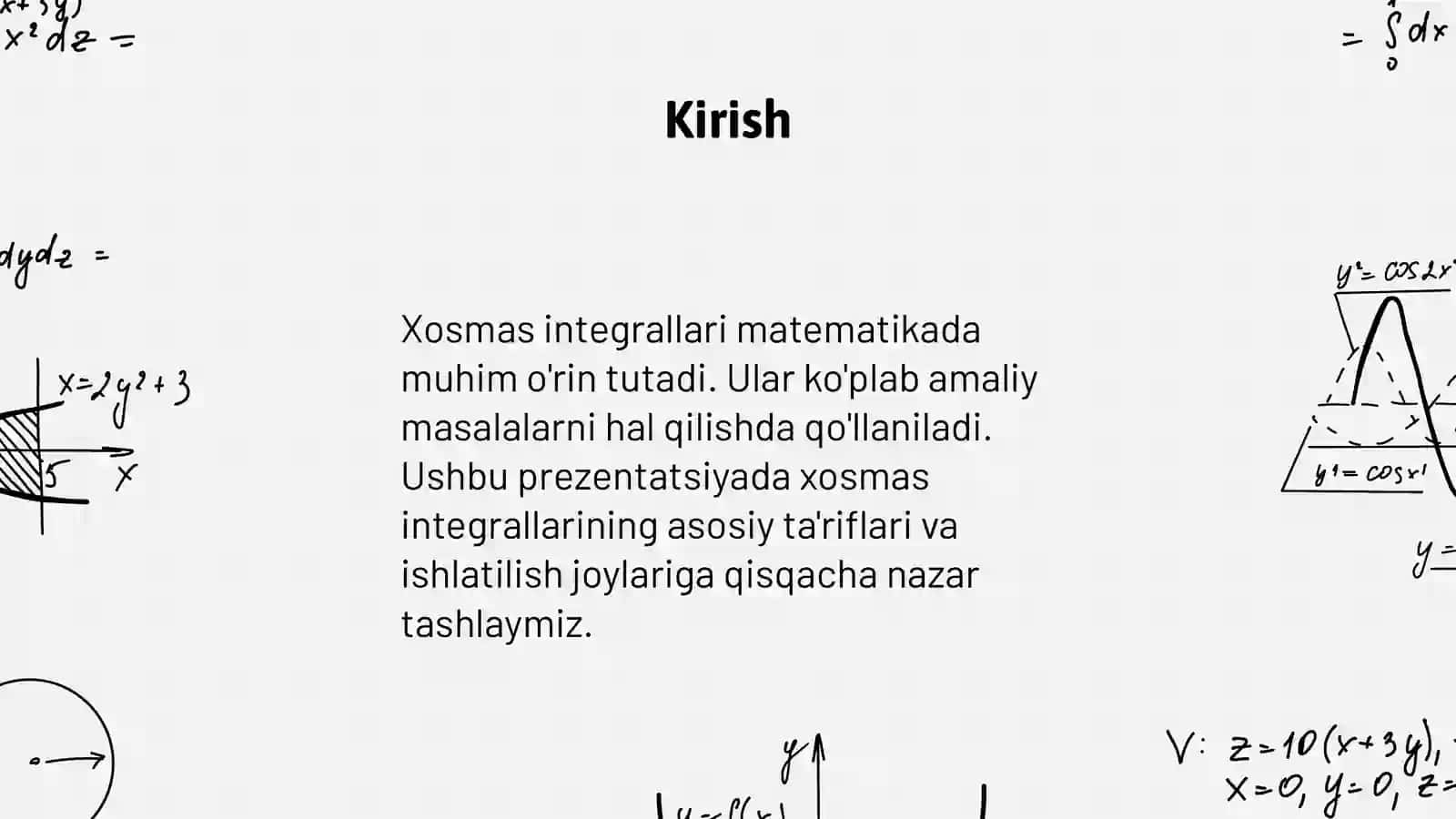Xosmas Integrallar 3