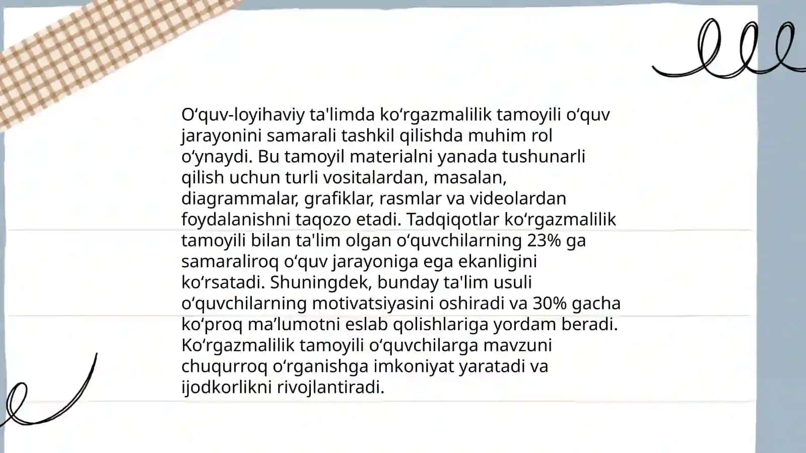 Oʻquv-loyhaviy ta'limning asosiy tamoyillari 3