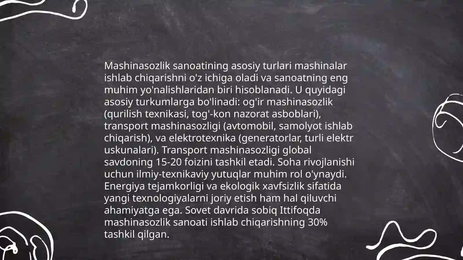 Mashinasozlik sanoati buyumlari turlari va ahamiyati 3