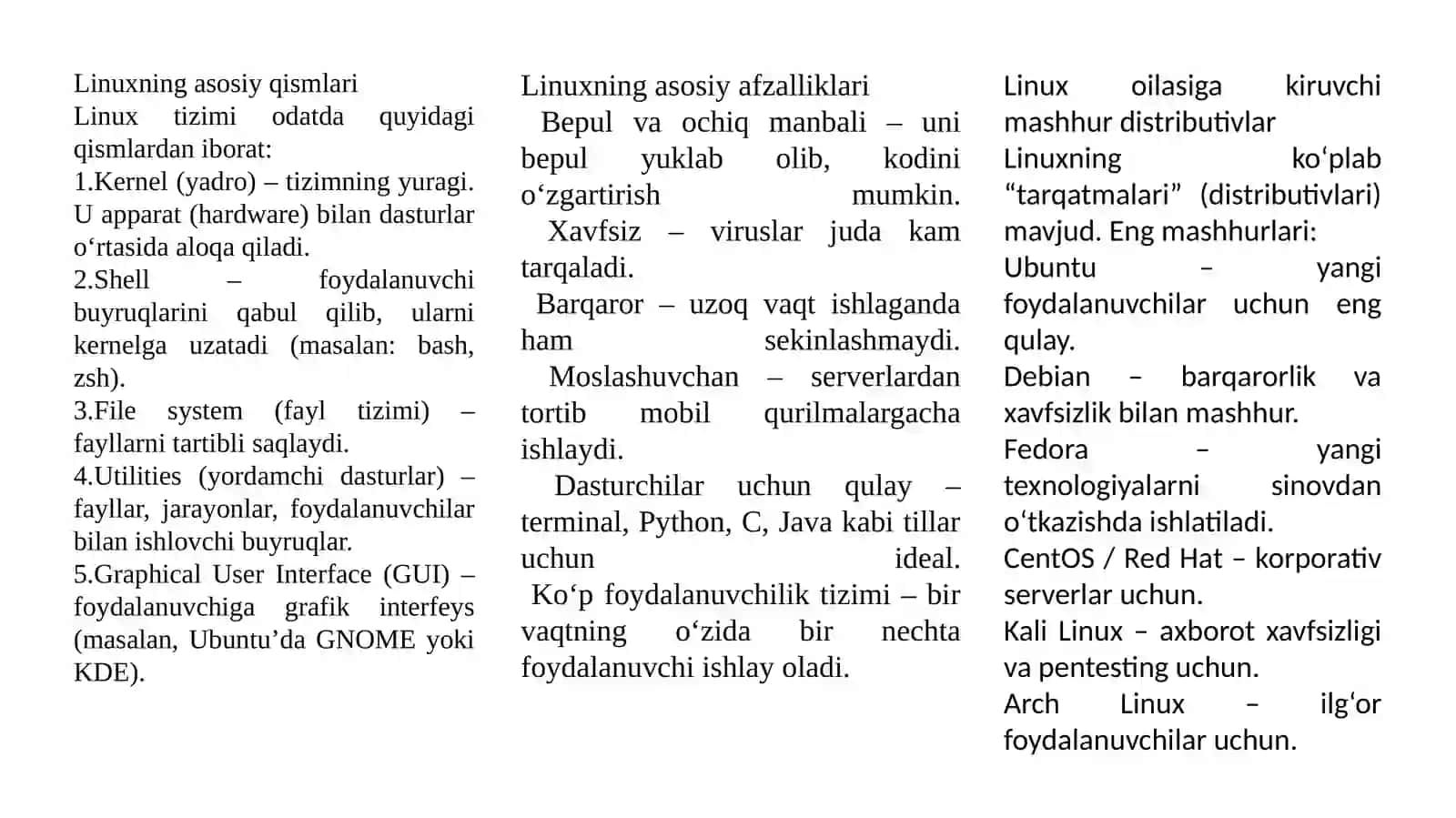 Linux operatsion tizimi 3