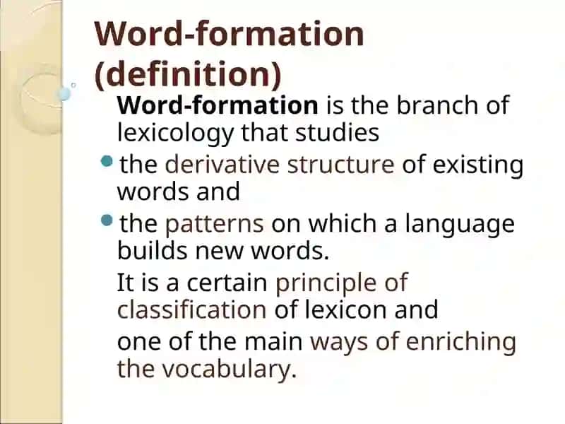 LEXICOLOGY COURSE 3