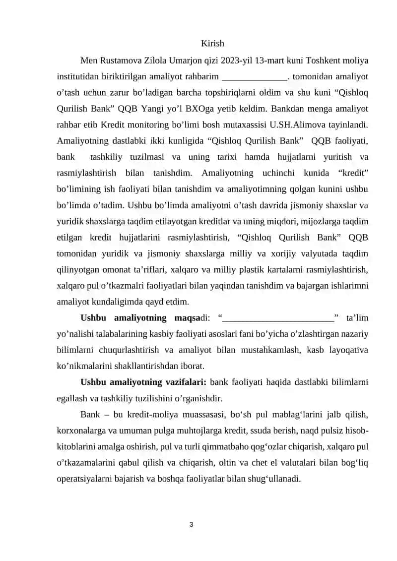 Oʻzbekiston Respublikasi Oliy Ta’lim, Fan va Innovatsiyalar Vazirligi Toshkent Moliya Instituti 3