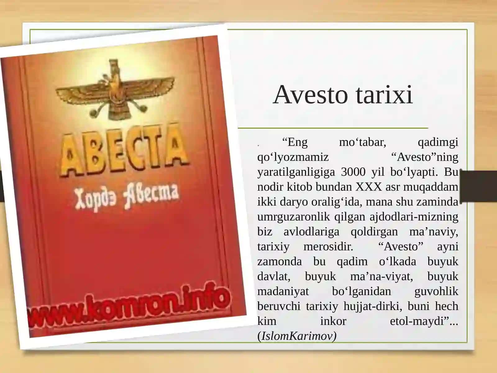 BUYUK AJDODLARGA EHTIROM 3