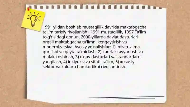Mustaqillik yillarida maktabgacha talim tizimini rivojlantirish tamoyillari va asosiy yoʻnalishlari 3