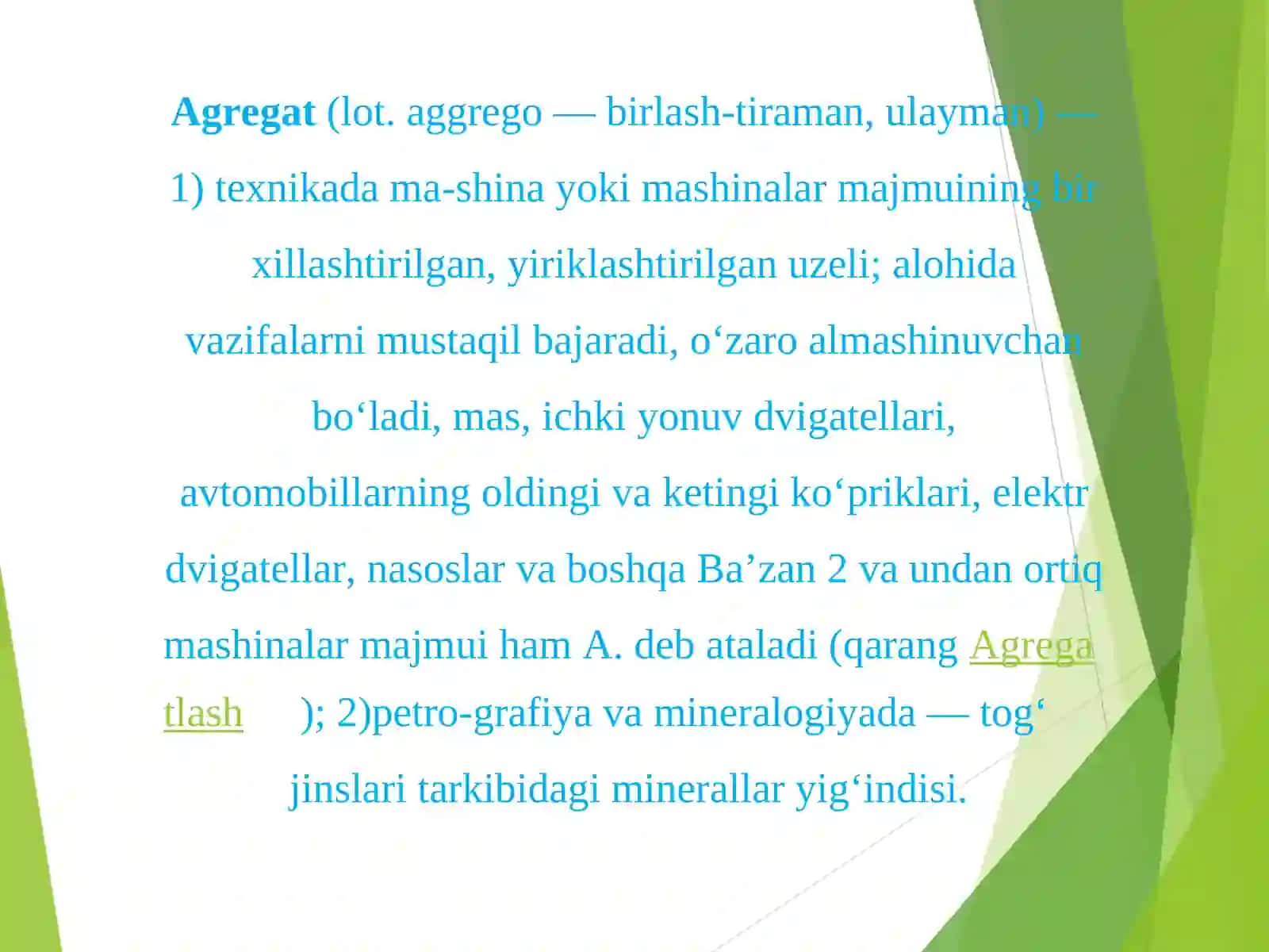 "AGREGATLASHNING AFZALLIKLARI VA KAMCHILIKLARI" 3