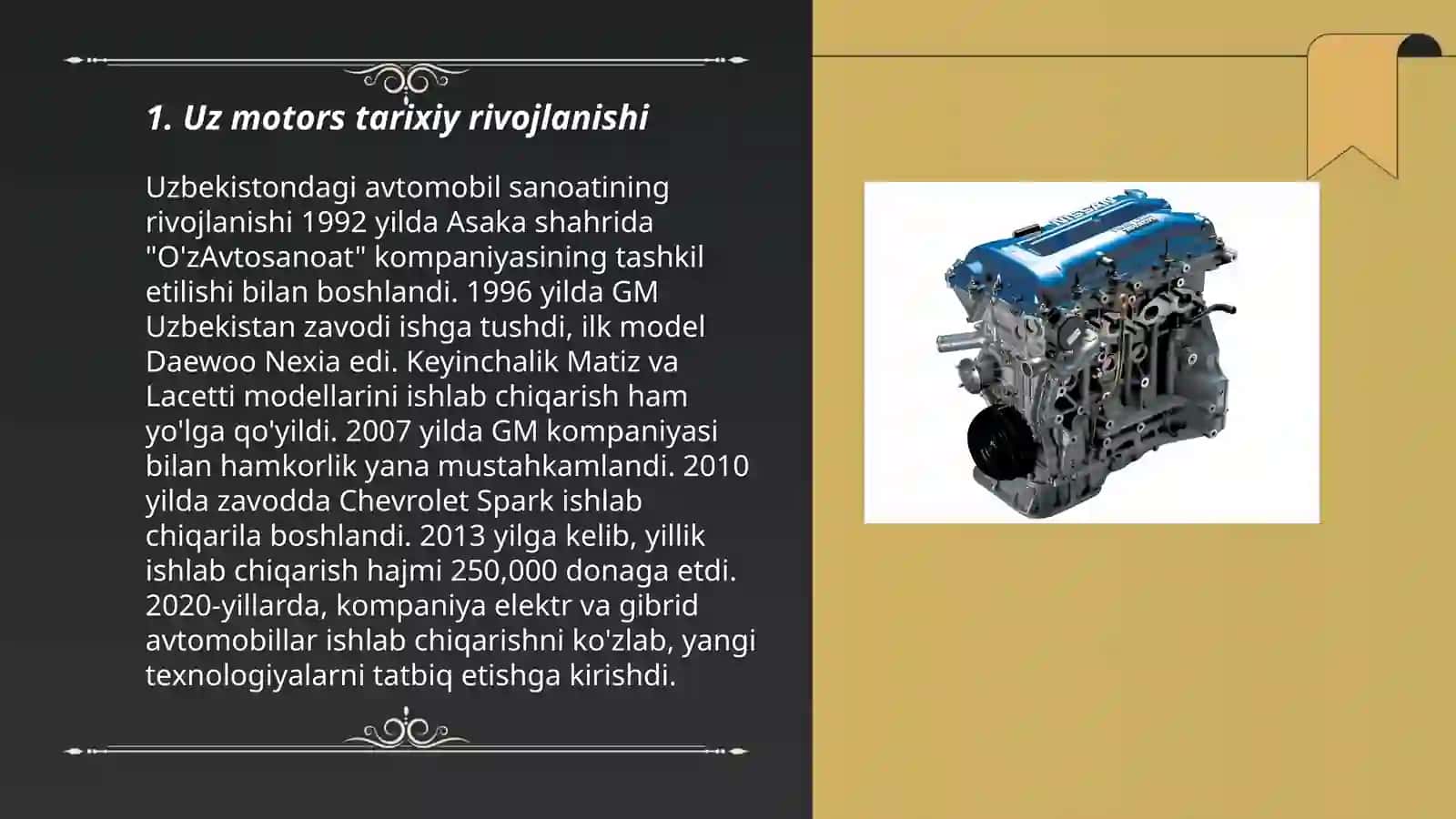 Uz motors tarixiy rivojlanishi 3