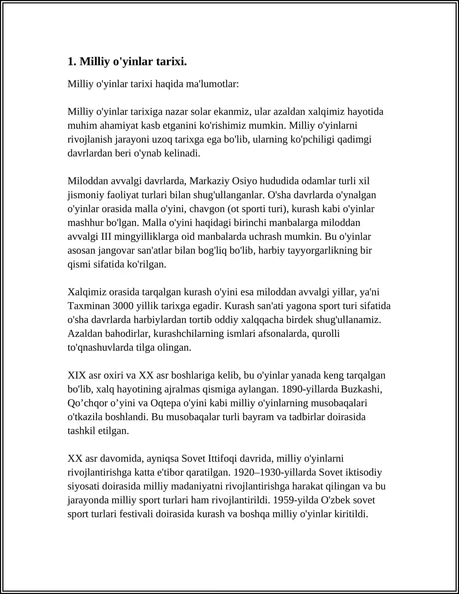 MILLIY HARAKTLI ÕYINLARNI DARSNI ASOSIY QISMIDA MOS HOLDA TANLASH VA TAHLIL QILISH 3