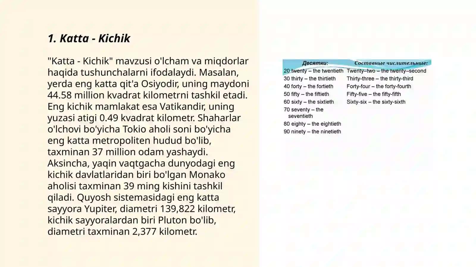 3-sinf ona tili qarama qarshi sifatlar 3