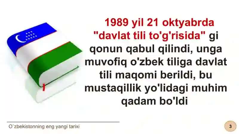 O'ZBEKISTONNING ENG YANGI TARIXI 3