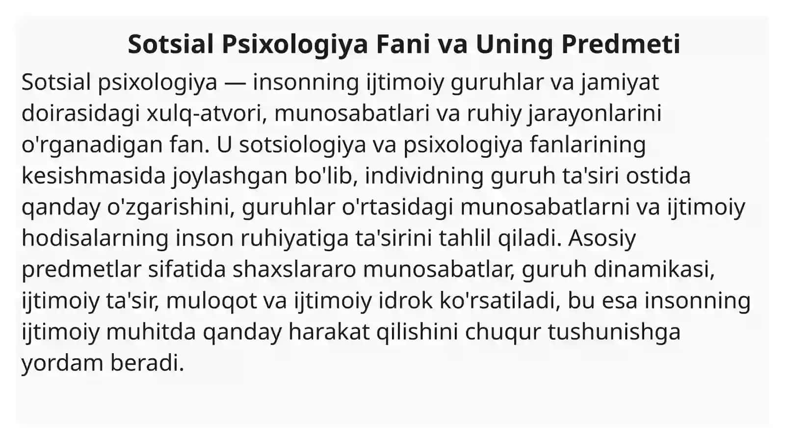 Sotsiаl Psixologiyada Foydalaniladigan Metodlarning O'ziga Xosligi 3