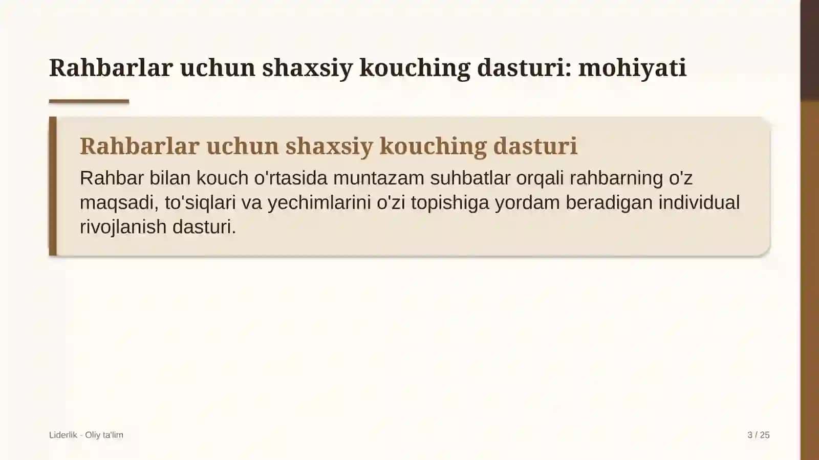Kosmetologiya klinikalarida rahbarlar uchun shaxsiy kouching dasturi 3