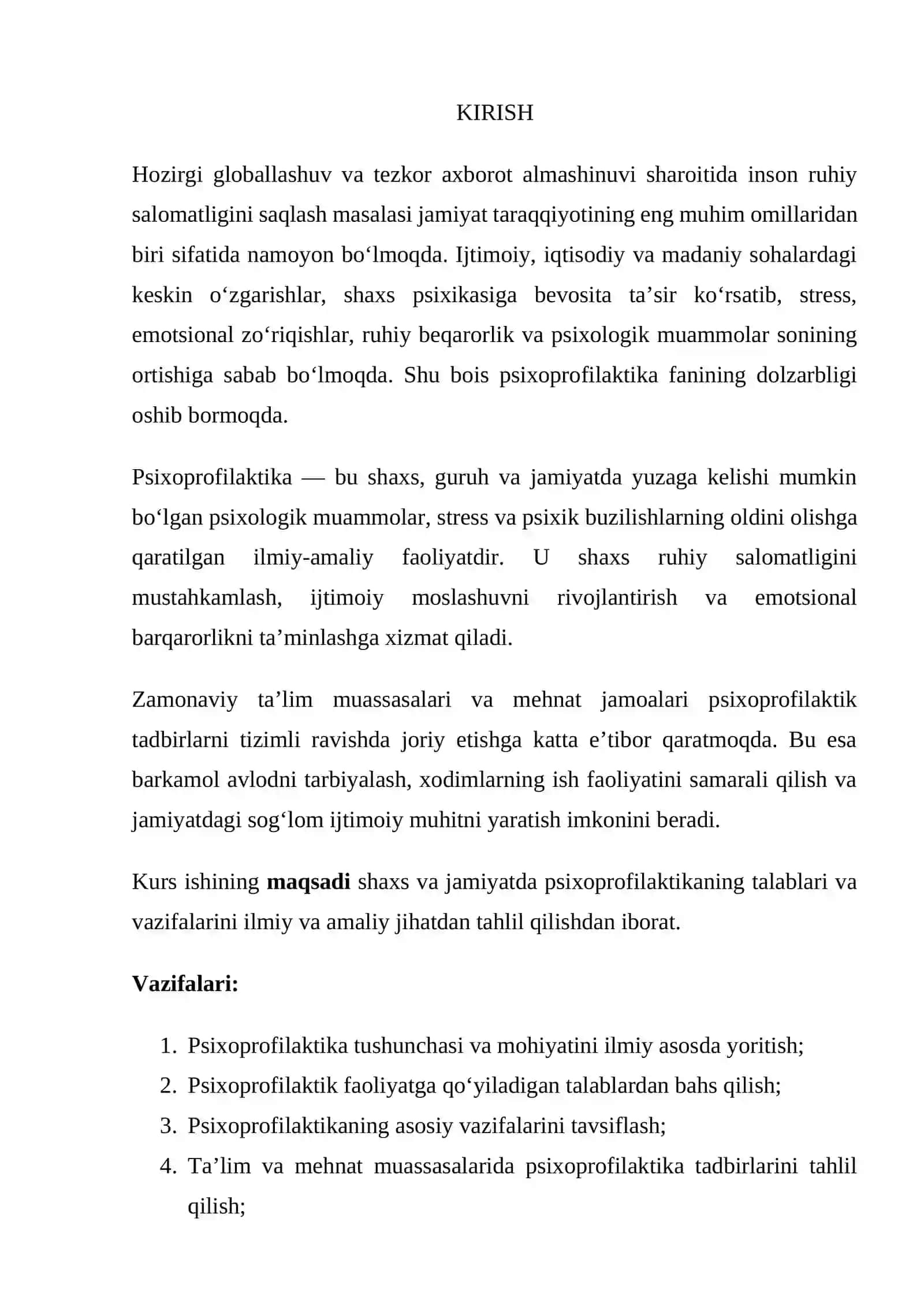 Psixoprofilaktika talablari va vazifalari 3