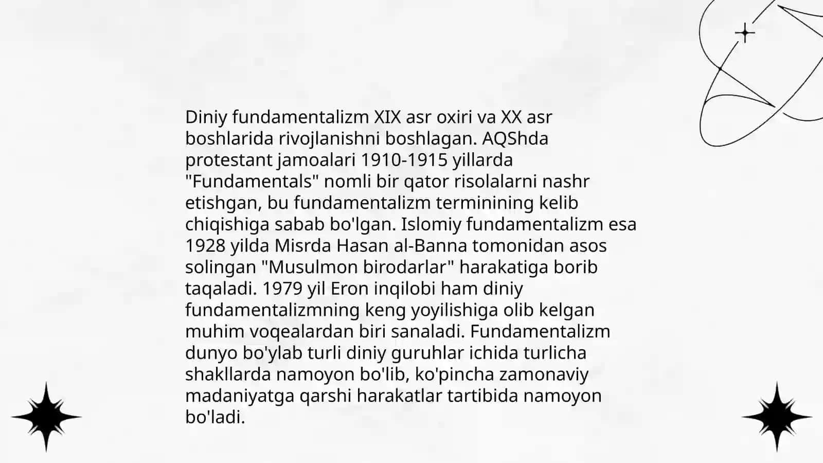 Diniy fundamentalizm, radikalizm va terrorizm xavfsizlikka tahdid 3