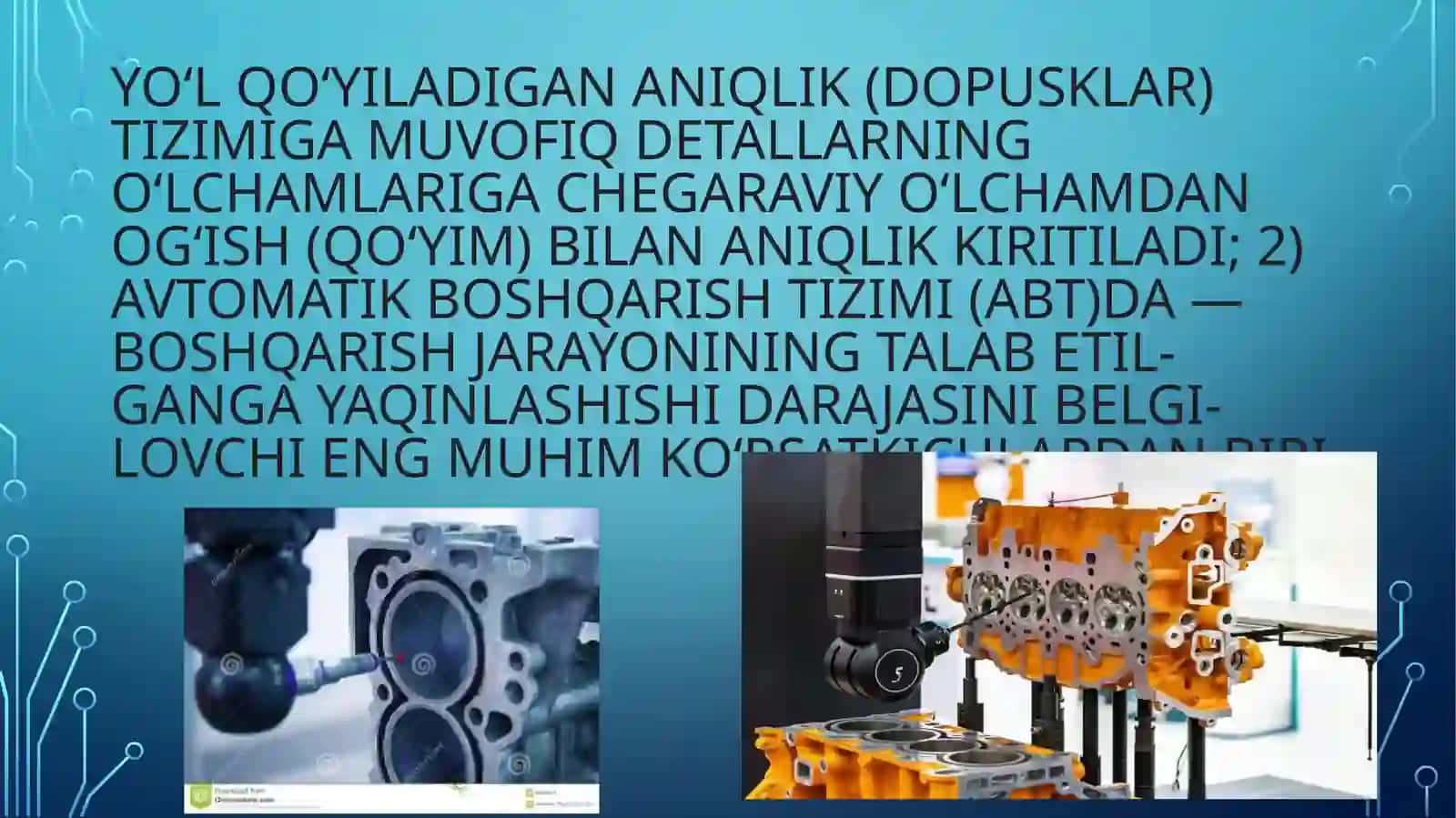 Mashinasozlikda aniqlik tushunchasi 3