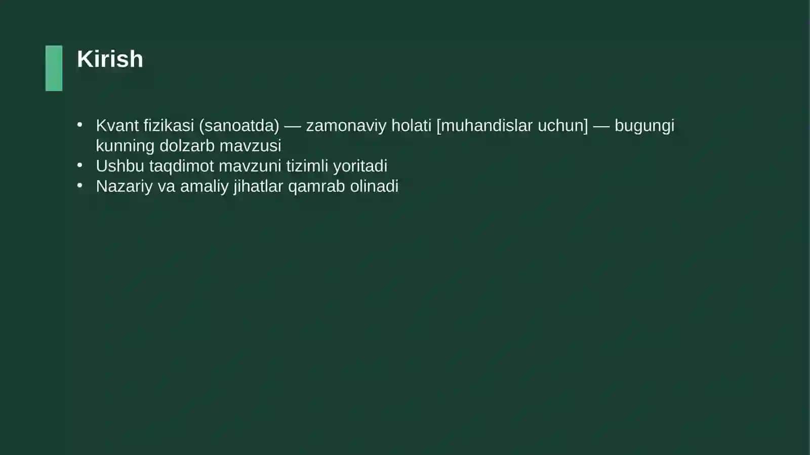Kvant fizikasi (sanoatda) — zamonaviy holati [muhandislar uchun] 3