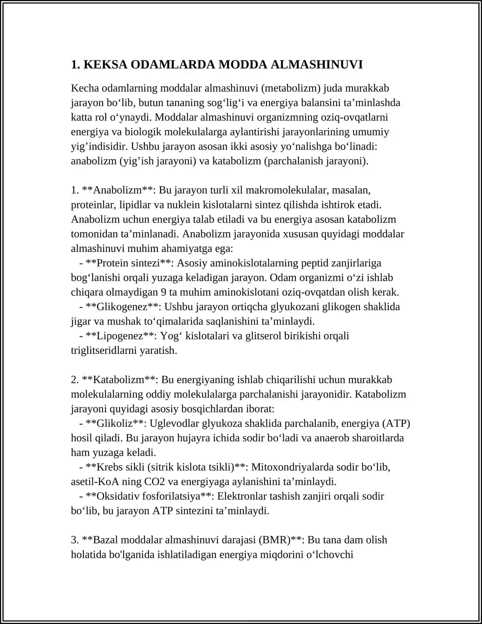 KEKSABEMOR. KEKSA ORGANIZMNING FIZIOLOGIK XUSUSIYATLARI 3