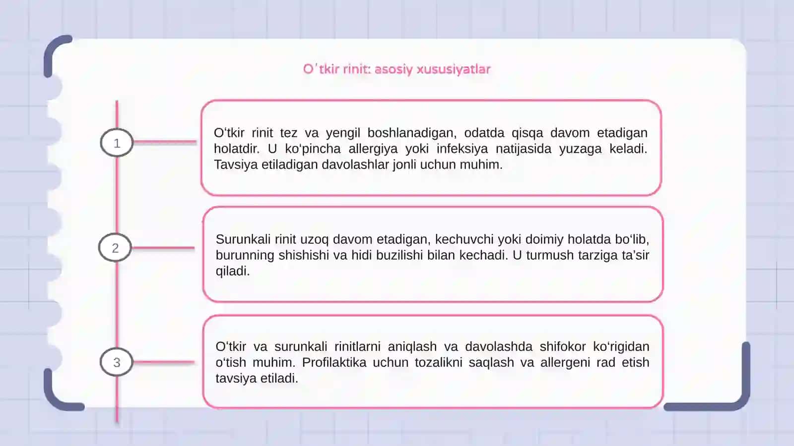 Oʻtkir va surunkali rinitlar 3