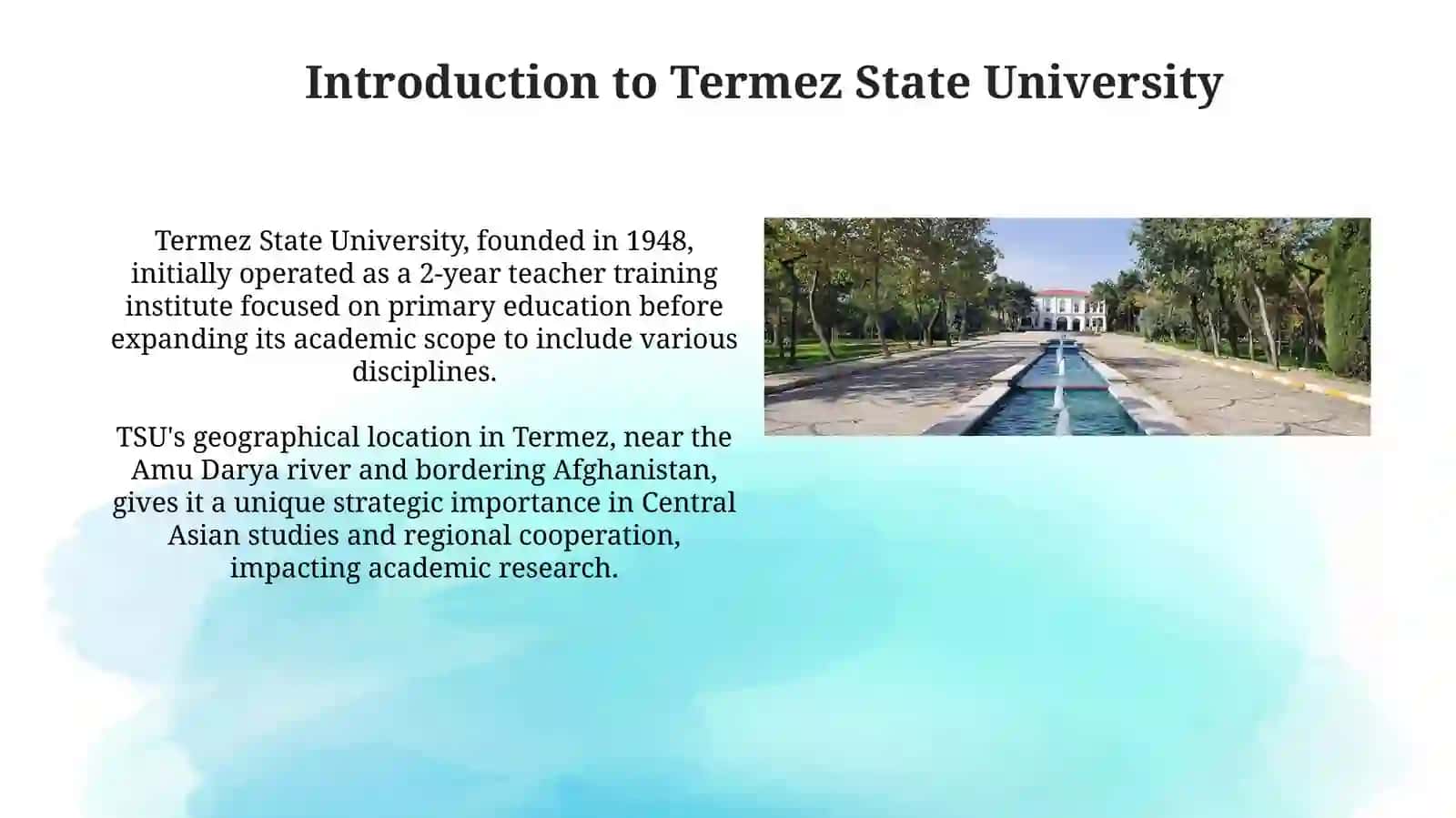 Termez State University 3