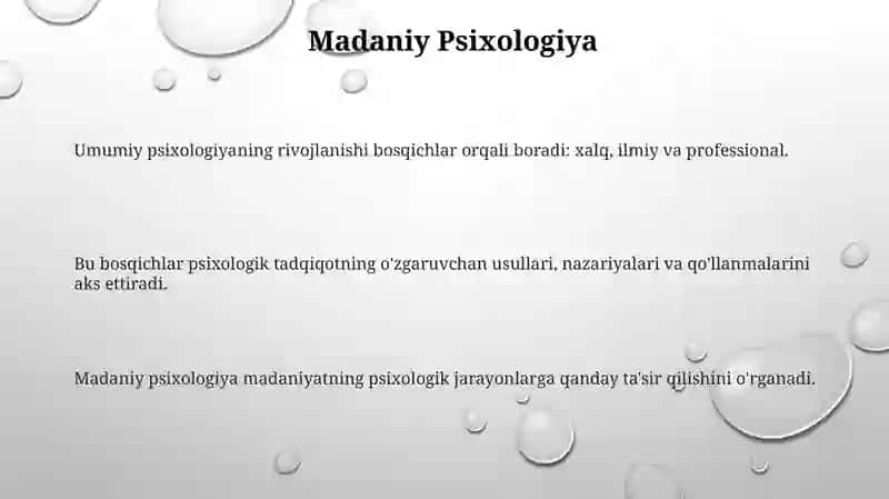 Umumiy pisixologiya fanining taraqiyot bosqichi 3