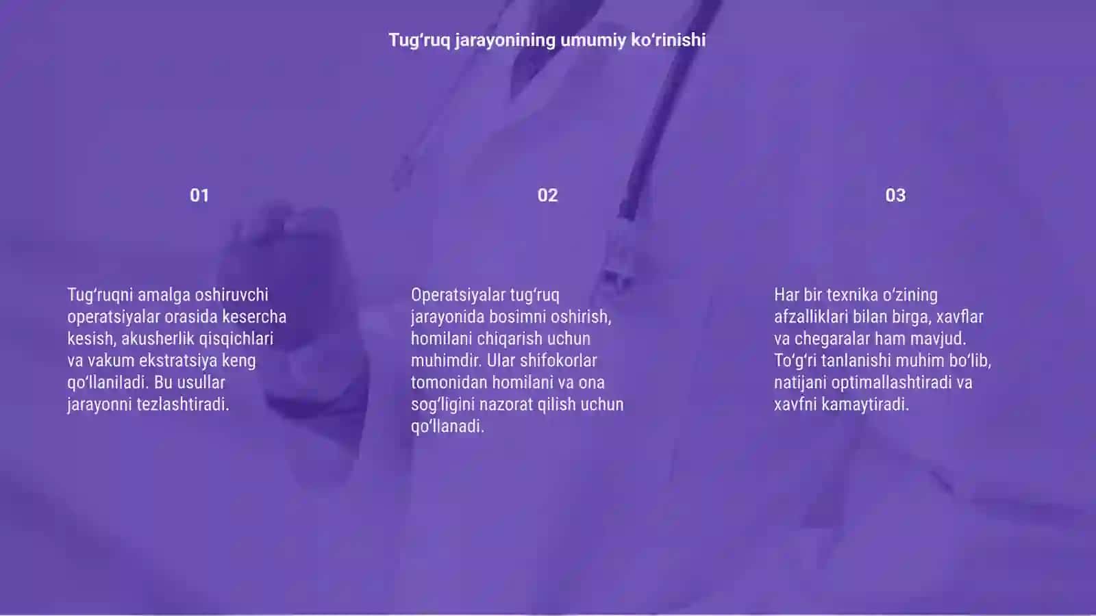 Tugʻruqni amalga oshiruvchi operatsalar kesercha kesish akusherlik qisqichlari vakum ekstratsia 3
