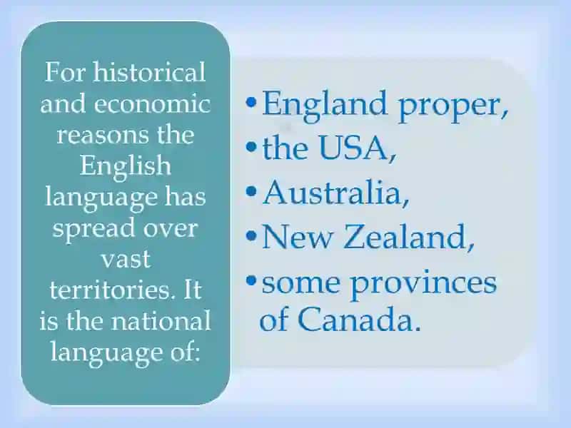 The Main Variants of the English Language 3