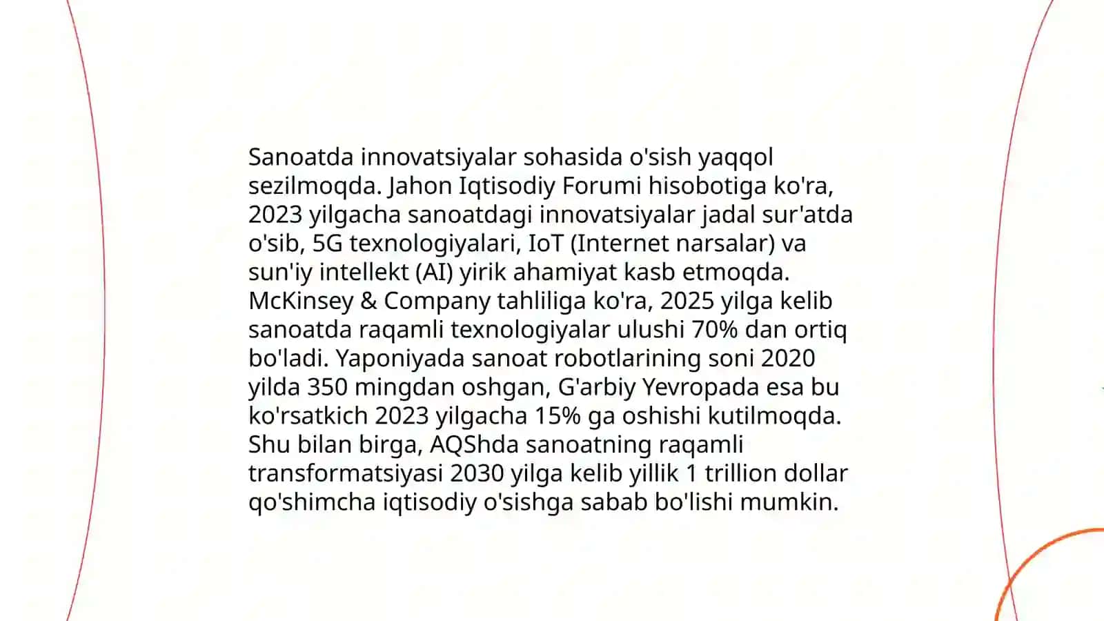 Sanoatda innovatsiyalar 3