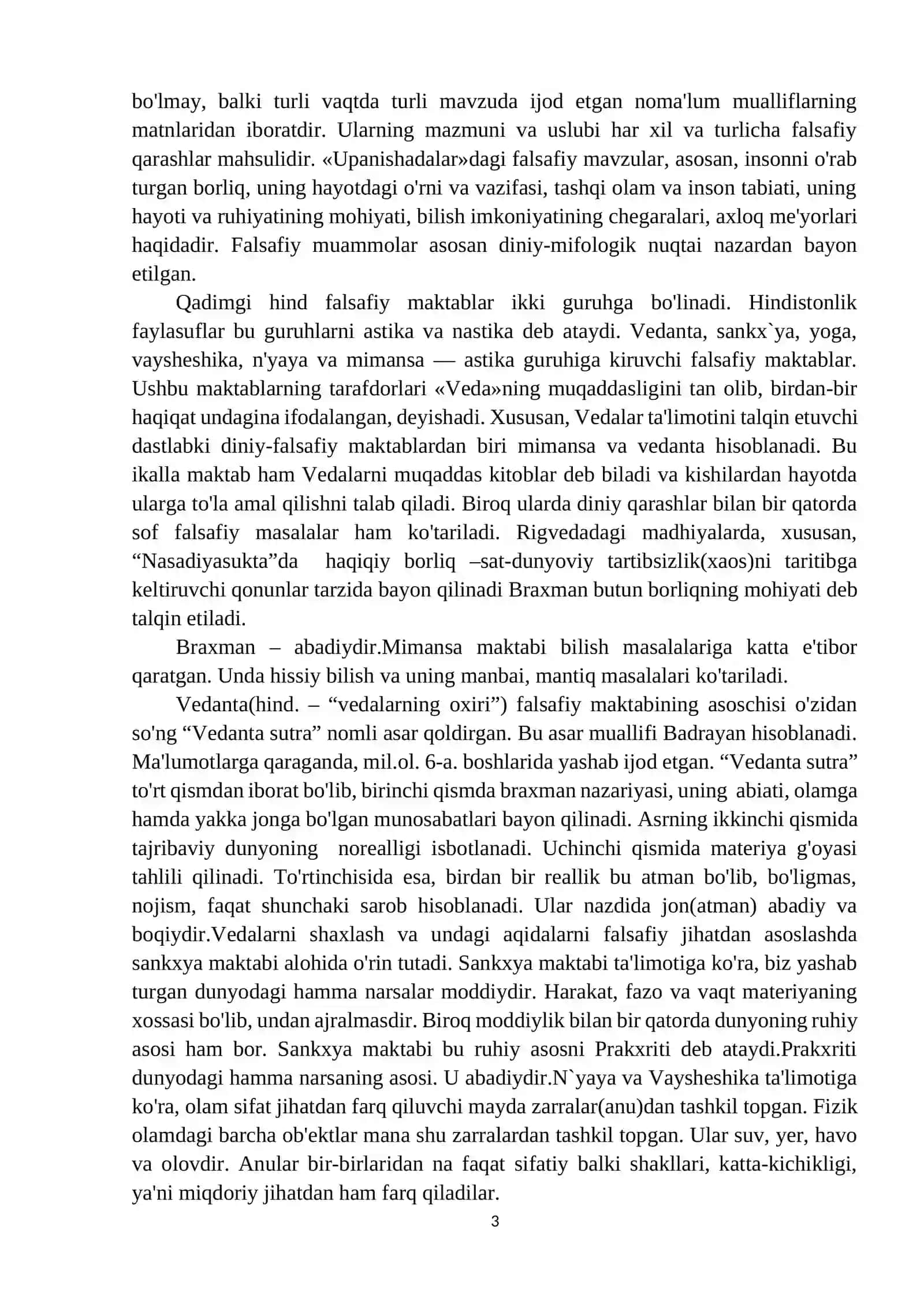 Falsafiy tafakkur taraqqiyoti bosqichlari: Sharq falsafasi 3