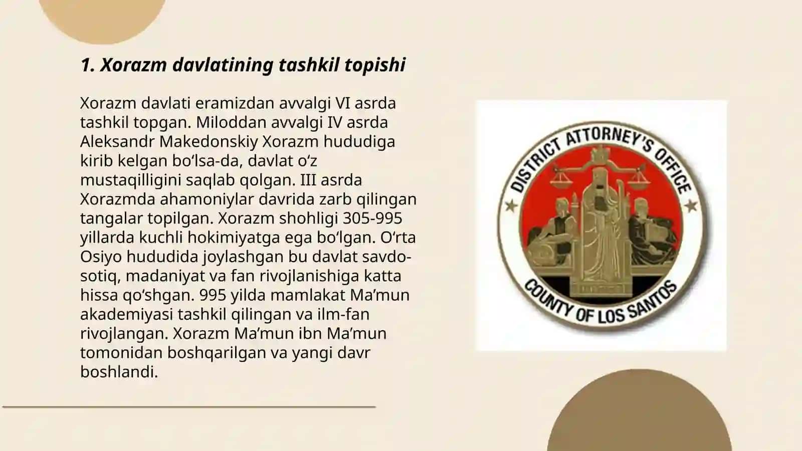 Xorazm davlati Sugʻd davlati Toxariston davlati tashkil topishi 3
