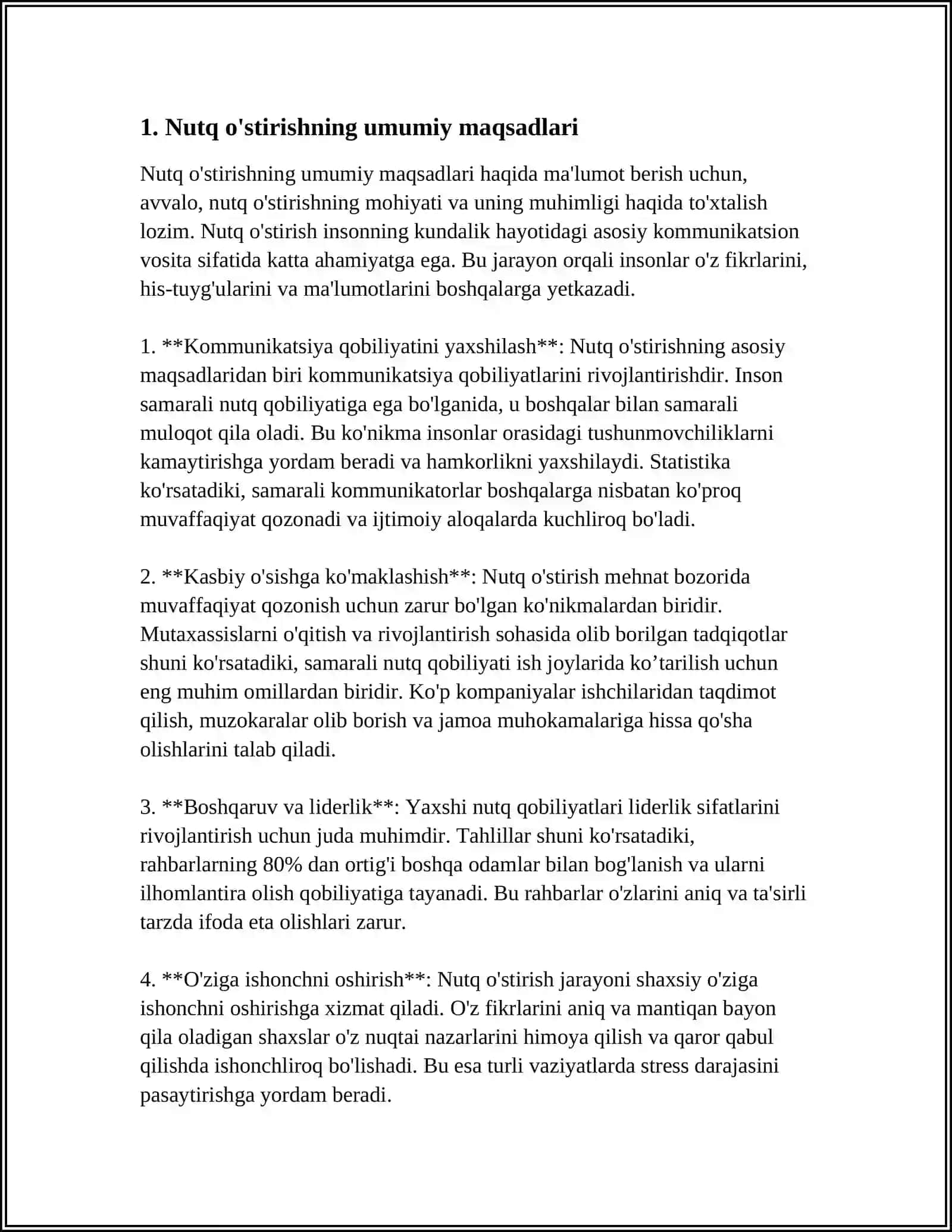 ALOHIDA YORDAMGA MUHTOJ BOLALAR MAKTABIDA NUTQ O'STIRISH DARSLARINI KUZATISH VA TAHLIL QILISH 3