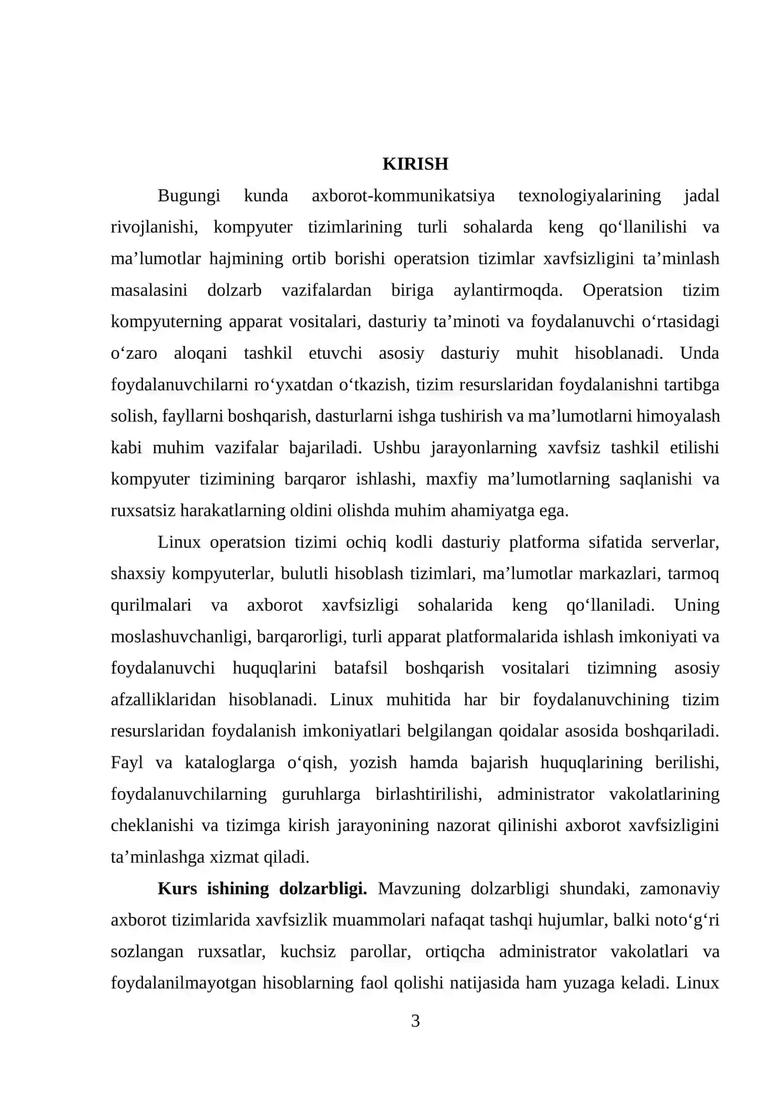 Linux operatsion tizimida foydalanuvchi huquqlari va kirishni boshqarish 3