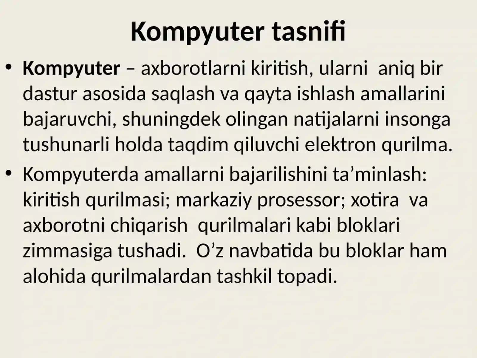 Kompyutertasnifi 3