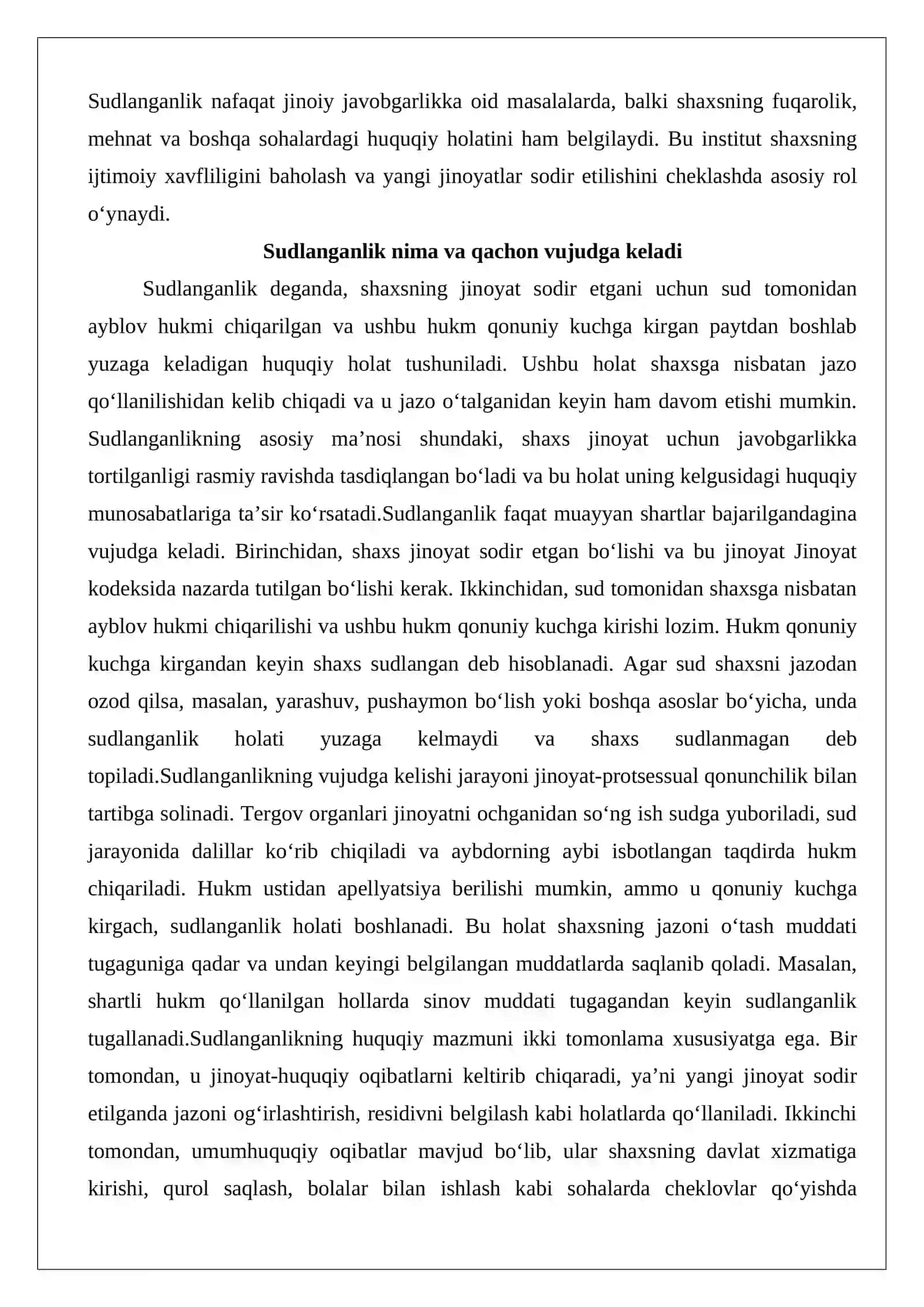 Sudlanganlik tushunchasi va jinoyiy-huquqiy ahamiyati 3