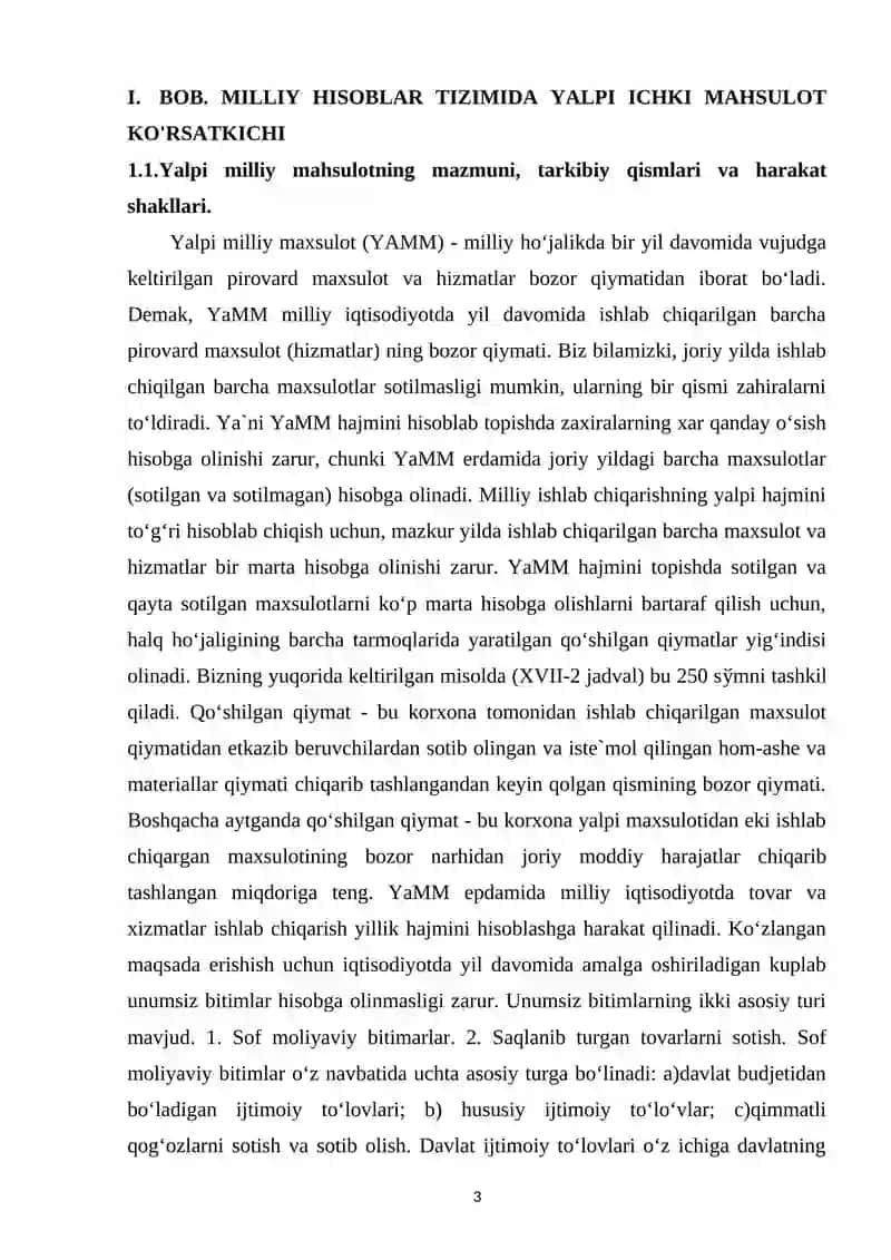 MILLIY HISOBCHILIK TIZIMI MAKROIQTISODIY KO'RSATKICHLARNI XUSOBLASH ASOSLARI VA UNING AFZALLIKLARI 3