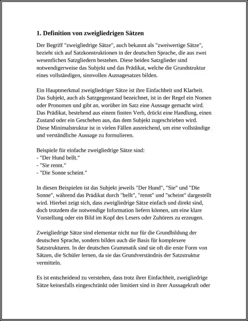 ZWEIGLIEDRIGE SÄTZE 3